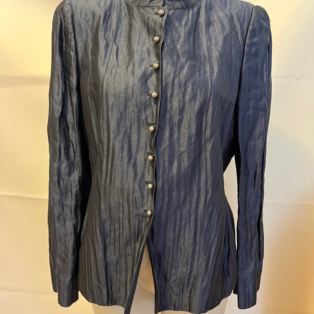 Armani Collezioni Blue Tailored Blazer